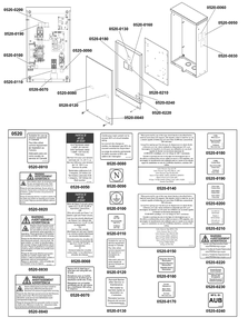 Decals Group - Ats Warning (Used After Serial No. 1023495595) Diagram and Parts List for 040622-00  Briggs and Stratton Generator
